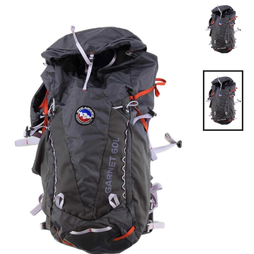 Big Agnes Women's Garnet 60L Backpack - Black and Gray